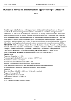 Multisonic Mikrus ML Elettromedicali apparecchio per ultrasuoni