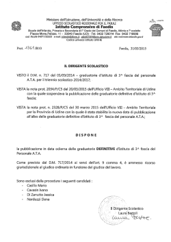 Istituto Comprensivo di Faedi_s - P.zza Mons. Pelizzo, 11