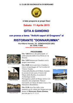 11-04-2015 GITA A GANDINO con Pranzo al Ristorante