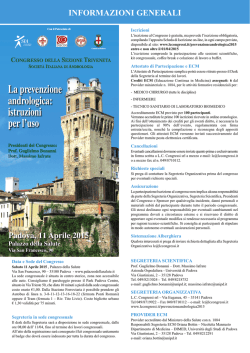 informazioni generali - L.C. Congressi S.R.L.