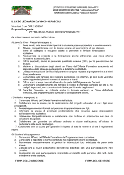 Patto di corresponsabilità - I Licei del Viale dei Tigli