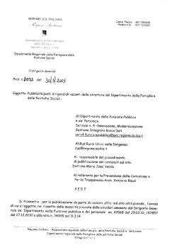 Dipartimento della Famiglia e delle Politiche Sociali - Rud