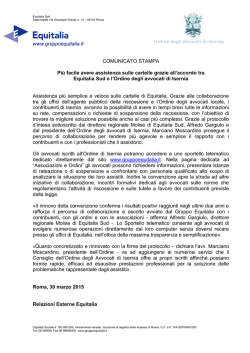 Più facile avere assistenza sulle cartelle grazie all