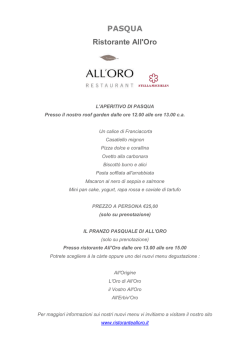 PASQUA Ristorante All`Oro