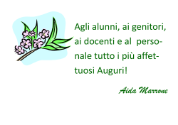 Agli alunni, ai genitori, ai docenti e al perso