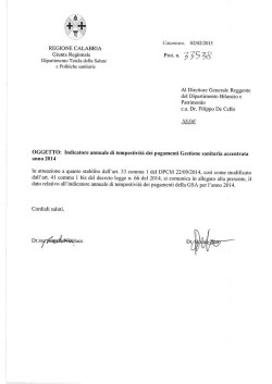 nota n.33538 - Regione Calabria