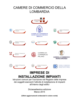 Istruzioni - Camera di Commercio di Brescia