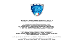 importante: e` fondamentale rispettare orari, spazi e spogliatoi da