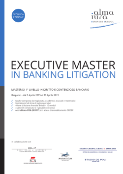 Executive Master in Banking Litigation