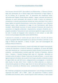leggi il seguito - Liceo Scientifico Galileo Galilei