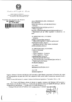 pdf Lo schema di decreto del ministero dell`Economia