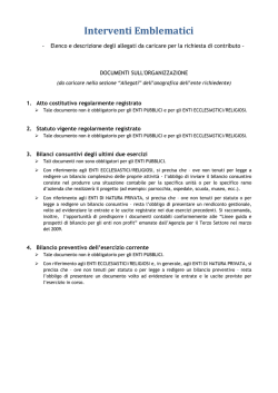 Interventi Emblematici