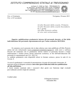 Vai alla circolare - Istituto Comprensivo Trevignano