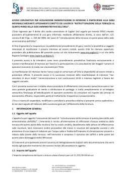 Avviso [file.pdf] - Regione Autonoma della Sardegna