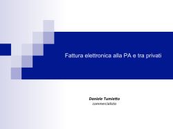 Fattura elettronica alla PA e tra privati