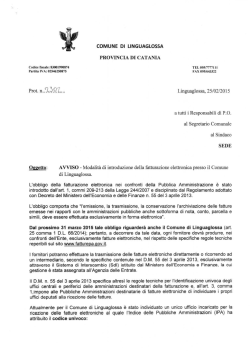 Scarica l`avviso (pdf) - Comune di Linguaglossa