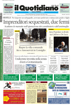 Imprenditori sequestrati, due fermi