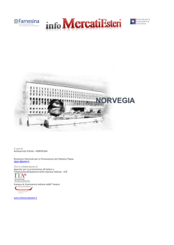 Rapporto in PDF - infoMercatiEsteri
