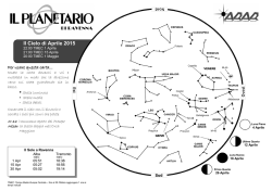 Il Cielo di Aprile 2015 - Associazione Ravennate Astrofili Rheyta