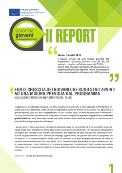 Il Report - Garanzia Giovani