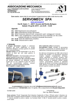 Company Profile - Associazione Meccanica