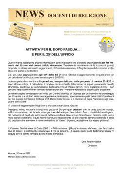 E-News n.31 - IRC Vicenza