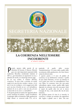 Editoriale aprile - Nuovo Sindacato di Polizia