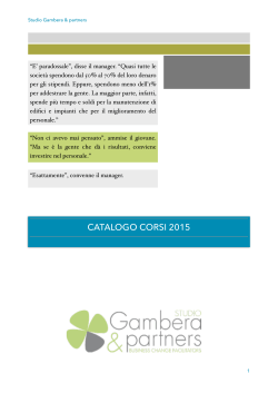 Scarica il catalogo - Studio Gambera & partners
