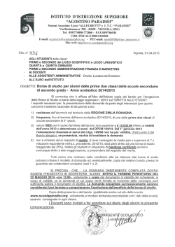 ISTITUTO D`ISTRUZIONE SUPERIORE