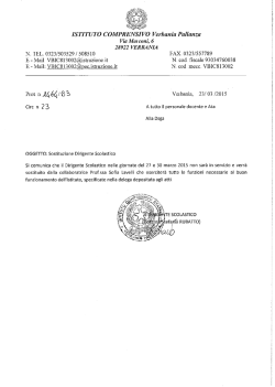 Leggi tutto - Istituto Comprensivo Verbania Pallanza