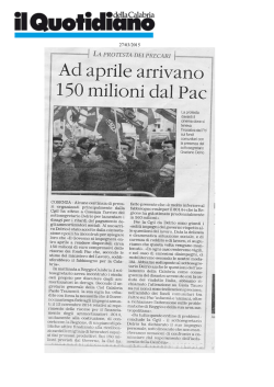 Il Quotidiano - Cisl Calabria