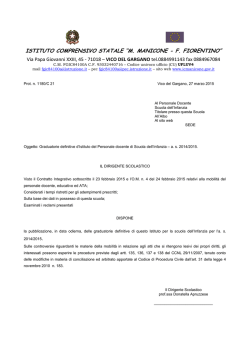Graduatorie definitive