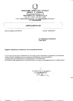 ﬁrg; - DIREZIONE DIDATTICA STATALE 1 CIRCOLO EMPOLI