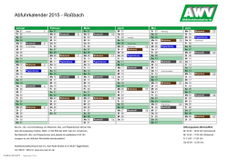 Abfuhrkalender 2015 herunterladen - Abfallwirtschaftsverband Isar-Inn