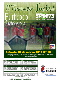 II Torneo Social de F&uacute;tbol Federados 28/03/2015