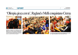 Olimpia gioca con te - Pallacanestro Crema