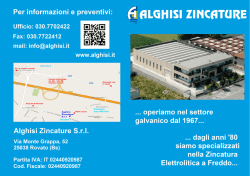 Brochure Alghisi Zincature