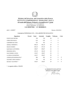 Graduatoria del personale ATA definitiva.