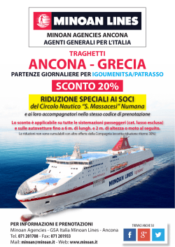 ancona - grecia - Circolo Nautico Numana
