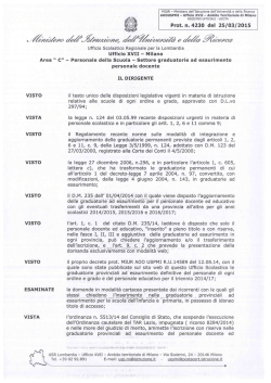 Decreto - Ufficio scolastico regionale per la Lombardia