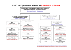 organigramma - Azienda USL di Ferrara
