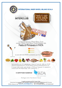 vedi locandina - Rotary club Milano Scala