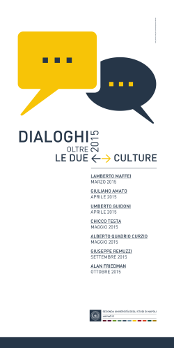 Oltre le due Culture - Seconda Università degli Studi di Napoli