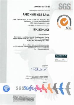 certificazione sicurezza alimentare
