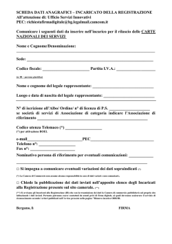 Incaricato della registrazione. Scheda dati anagrafici (pdf)