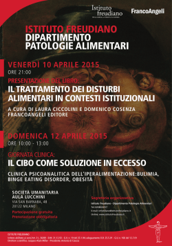 istituto freudiano dipartimento patologie alimentari