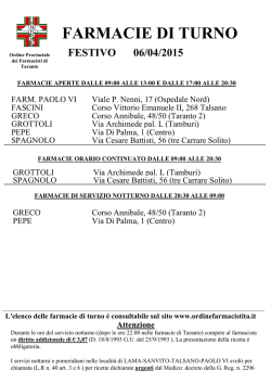 FESTIVO 06 APRILE 2015.pdf - Ordine dei Farmacisti della