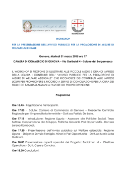 Programma - Camere di Commercio