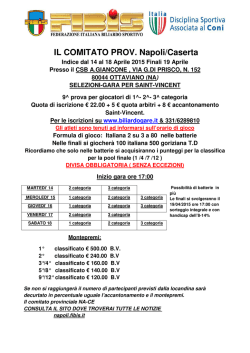 IL COMITATO PROV. Napoli/Caserta