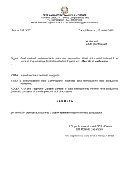 Decreto di esclusione - iccampicentronord.gov.it